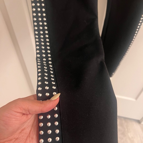 Bar III Black Leggings with Silver Accents - Picture 2 of 3